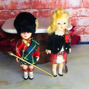 Vintage MCM Athole Scottish Guard and Lady Doll Set